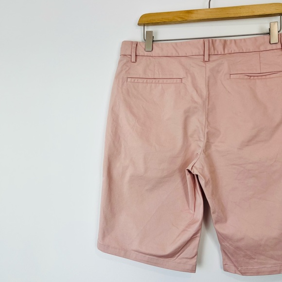 Spoke Build A Pale Pink Causal Classic Cotton Tailored Fit Shorts UK 32 - Picture 9 of 12